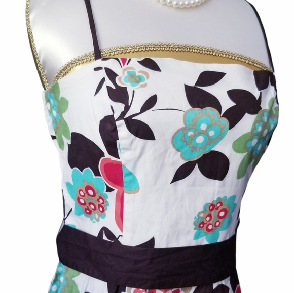 Fit and Flare Floral Summer Dress - Picture 4 of 9